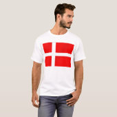 Deense vlag voor Denen T-shirt (Voorkant volledig)