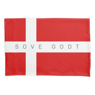 Deense vlag voor het sleeve van kussentjes voor  v kussensloop