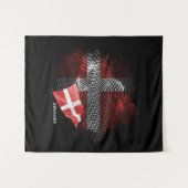 Deense vlag wandkleed (Voorkant (horizontaal))
