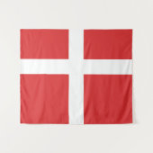 Deense vlag wandkleed (Voorkant (horizontaal))