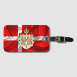 Deense vlag — wapenstilstand bagagelabel
