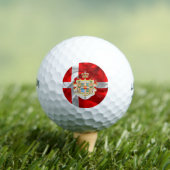 Deense vlag — wapenstilstand golfballen (Insitu Shirt)