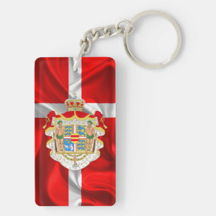 Deense vlag — wapenstilstand sleutelhanger
