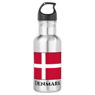 Deense vlag waterfles