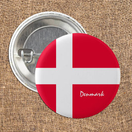 Deense vlagpatriottische en Deense mode/sport Ronde Button 3,2 Cm