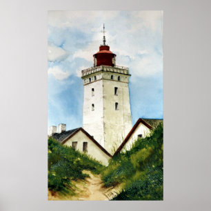 Deense vuurtoren poster