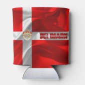 Deense wapenschild blikjeskoeler (Achterkant)