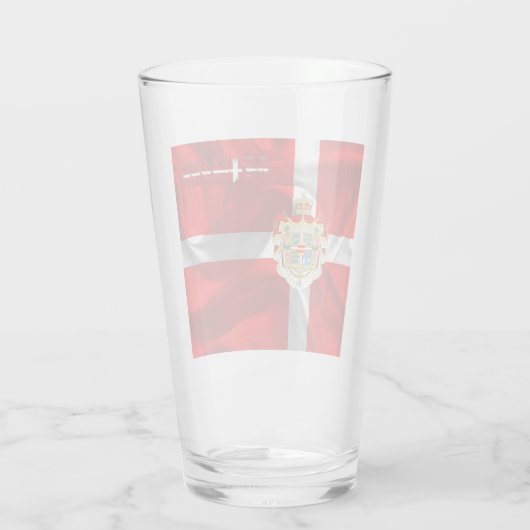 Deense wapenschild glas (Achterkant)