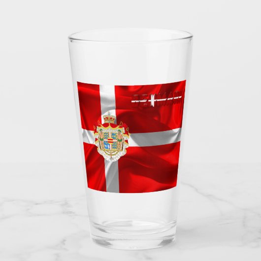 Deense wapenschild glas (Voorkant)