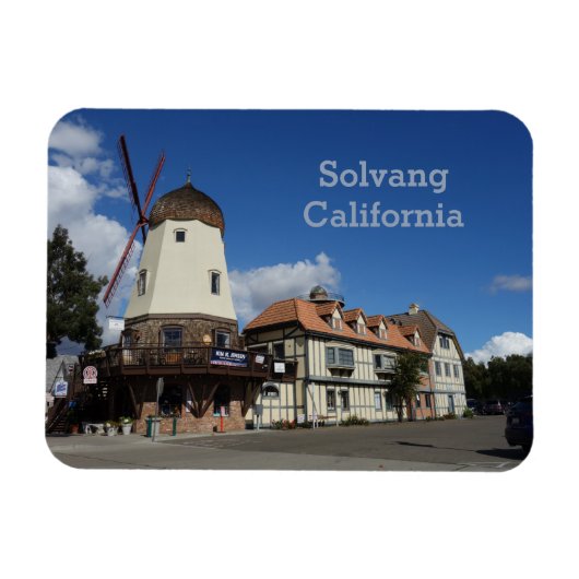 Deense Windmill Solvang California Souvenir Magneet (Horizontaal)