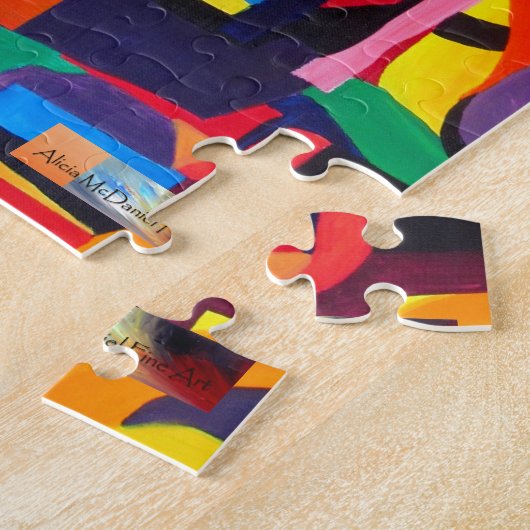 Deep Abstract Art by Alicia McDaniel Fine Art Legpuzzel (Zijkant)
