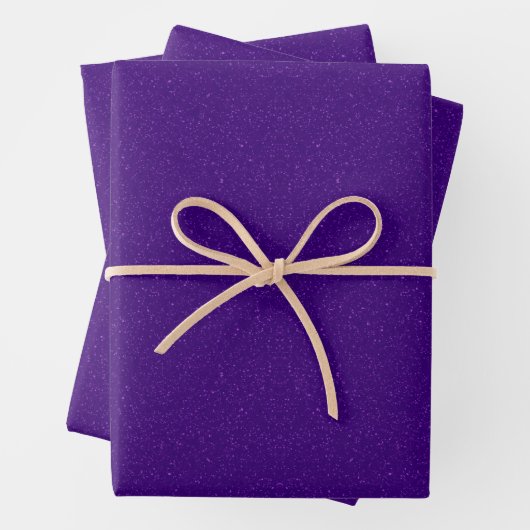 Deep Amethyst Glitter Gift Wrap Sheets – Aanpassen Inpakpapier Vel (In situ)