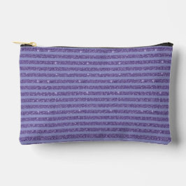 Deep Amethyst Glitter Style Horizontal Stripes  Etui