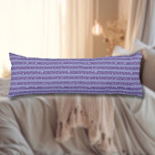 Deep Amethyst Glitter Style Horizontal Stripes  Lichaamskussen