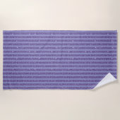 Deep Amethyst Glitter Style Horizontal Stripes Strandlaken (Voorkant)