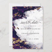 Deep Amethyst Waterverf Geode Barefoot Bride™ (Voorkant)