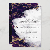 Deep Amethyst Waterverf Geode Barefoot Bride™ (Voorkant / Achterkant)