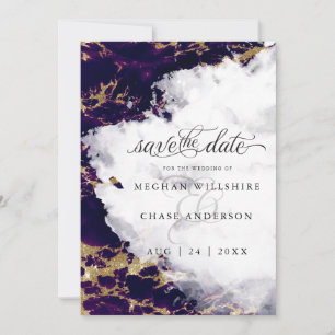 Deep Amethyst Waterverf Geode Barefoot Bride™