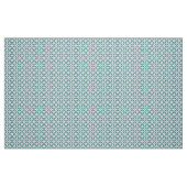 Deep Aqua en White Geometric Pattern Shippo Stof (Fat Quarter)