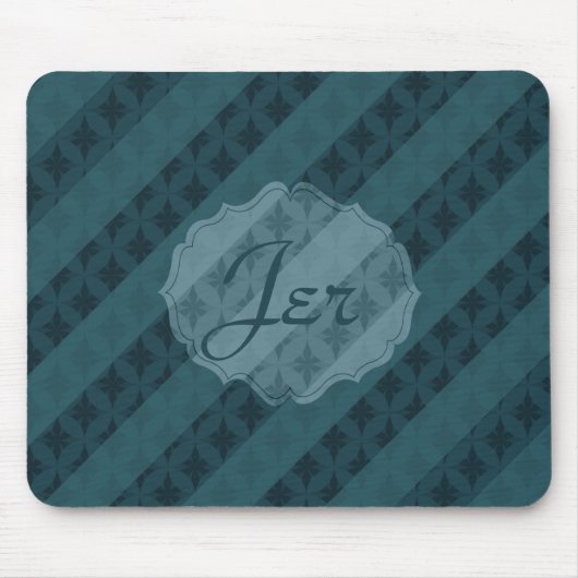 Deep Aqua Navy Blue Attractive & Classy Mousepad Muismat (Voorkant)