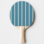 Deep Aqua Striping en Solid Tafeltennisbatje (Voorkant)