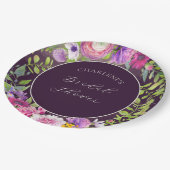 Deep Aubergine Dream Vrijgezellenfeest Papier Bord (Gekanteld)