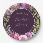 Deep Aubergine Dream Vrijgezellenfeest Papier Bord (Voorkant)