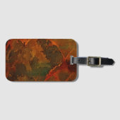 Deep Autumn Rich Aardse Abstracte Herfst Bagagelabel (Voorkant (horizontaal))