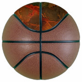 Deep Autumn Rich Aardse Abstracte Herfst Basketbal (Rechts)