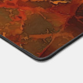 Deep Autumn Rich Aardse Abstracte Herfst Bureaumat (Hoek)