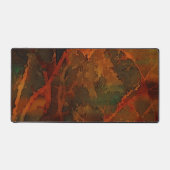 Deep Autumn Rich Aardse Abstracte Herfst Bureaumat (Voorkant)