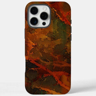 Deep Autumn Rich Aardse Abstracte Herfst iPhone 16 Pro Max Hoesje