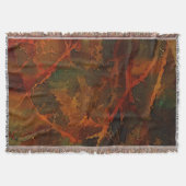 Deep Autumn Rich Aardse Abstracte Herfst Deken (Voorkant)