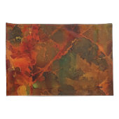 Deep Autumn Rich Aardse Abstracte Herfst Kussensloop (Achterkant-Rechts)