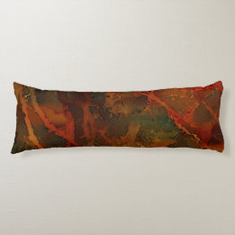 Deep Autumn Rich Aardse Abstracte Herfst Lichaamskussen