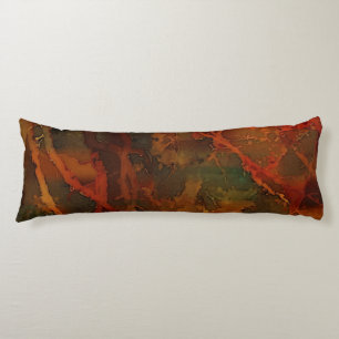 Deep Autumn Rich Aardse Abstracte Herfst Lichaamskussen