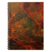 Deep Autumn Rich Aardse Abstracte Herfst Notitieboek (Voorkant)