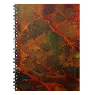 Deep Autumn Rich Aardse Abstracte Herfst Notitieboek