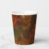 Deep Autumn Rich Aardse Abstracte Herfst Papieren Bekers (Links)