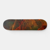 Deep Autumn Rich Aardse Abstracte Herfst Persoonlijk Skateboard (Horizontaal)