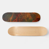 Deep Autumn Rich Aardse Abstracte Herfst Persoonlijk Skateboard (Horizontaal)