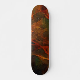 Deep Autumn Rich Aardse Abstracte Herfst Persoonlijk Skateboard