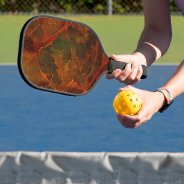 Deep Autumn Rich Aardse Abstracte Herfst Pickleball Paddle