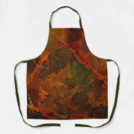 Deep Autumn Rich Aardse Abstracte Herfst Schort