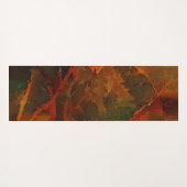 Deep Autumn Rich Aardse Abstracte Herfst Yogamat (Achterkant (horizontaal))