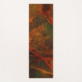 Deep Autumn Rich Aardse Abstracte Herfst Yogamat (Voorkant)