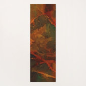 Deep Autumn Rich Aardse Abstracte Herfst Yogamat (Achterkant)