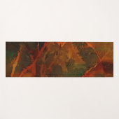 Deep Autumn Rich Aardse Abstracte Herfst Yogamat (Voorkant (horizontaal))