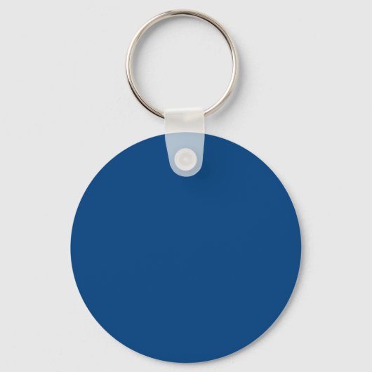 Deep Azure Blue 004080 Color - Een naam toevoegen Sleutelhanger (Voorkant)