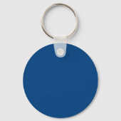 Deep Azure Blue 004080 Color - Een naam toevoegen Sleutelhanger (Achterkant)
